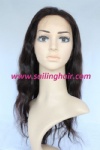 Indian Virgin Hair 16 inch Deep Wave Color1B